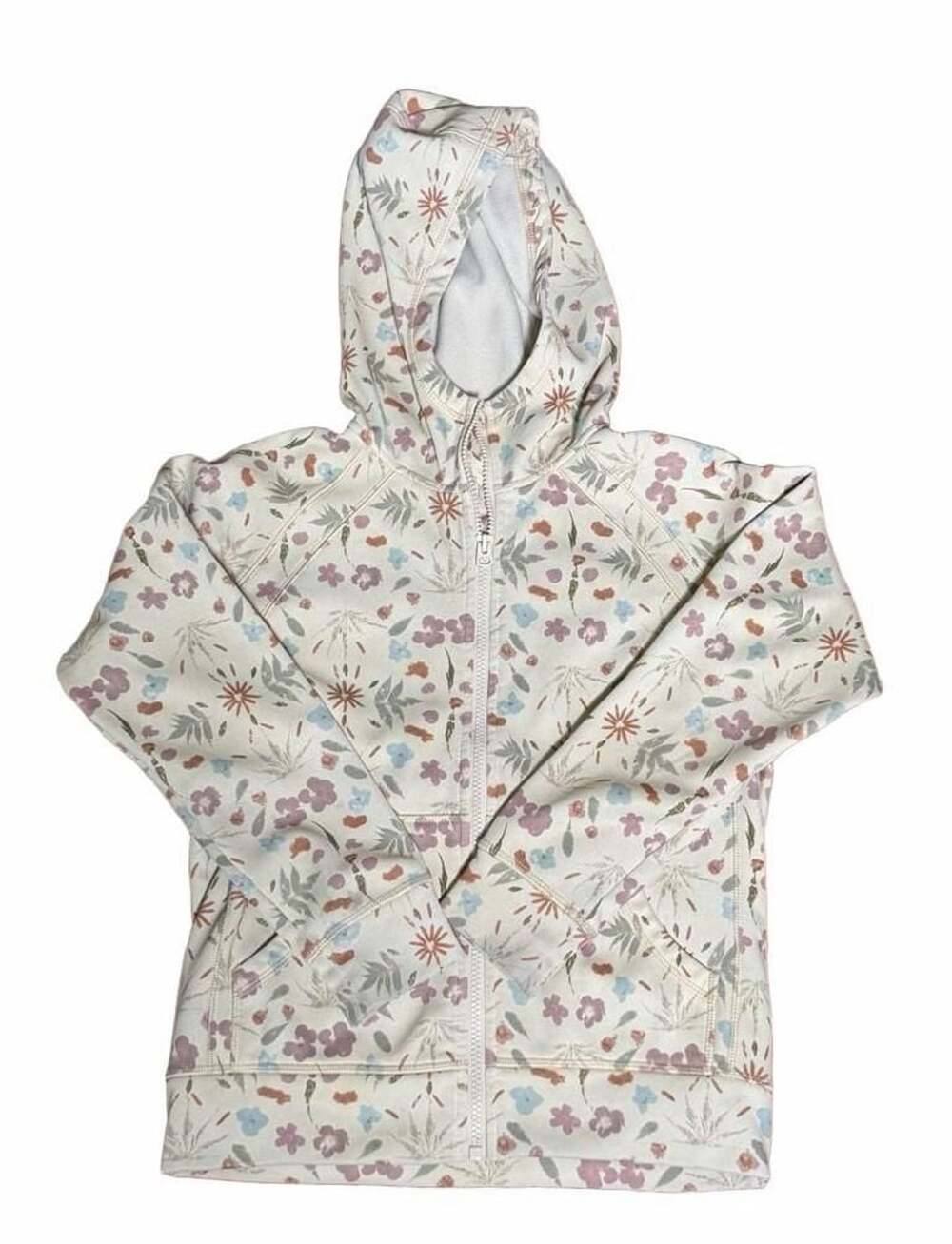 Winter Burton kids Full-Zip Hoodie Size S Floral Fleece Jacket